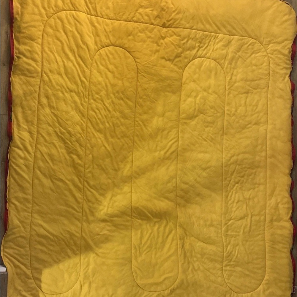 Vintage Coleman Sleeping Bag With Toucan Birds Jungle Theme Green Leaf (Red) - Picture 9 of 9